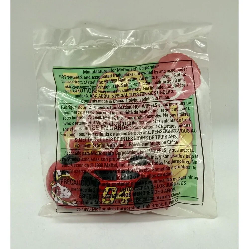 Hot Wheels Ronald NASCAR No. 5 McDonald’s 1998‎ Factory Sealed